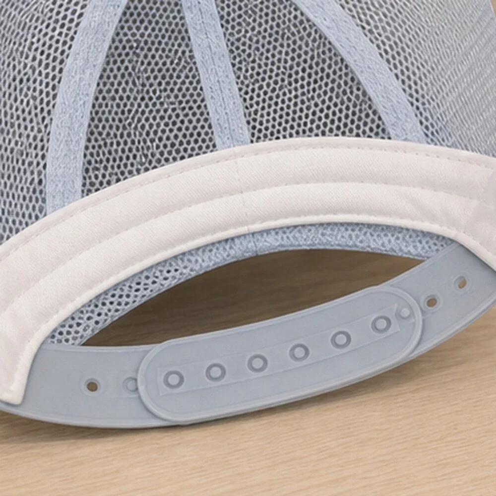 ALO Yoga Mist Blue Gray Golf Mesh Trucker Cap Hat Sporty